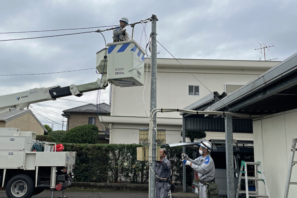 九電/電線移設/新越建設/木の家/鹿屋/志布志